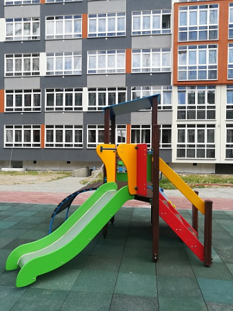 ДИО 10210 Игровой комплекс серии Геометрия (металлический скат Н-900 мм)