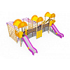 ДИО 03050 Детский игровой комплекс серии солнышко "Лучик" Н-1200 и Н-1200 (скат металлический)