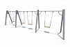 ИО 01241 Качели на металлических стойках с 4 сиденьями без спинки