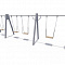 ИО 01241 Качели на металлических стойках с 4 сиденьями без спинки