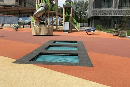 Встраиваемый батут Квадрат 160