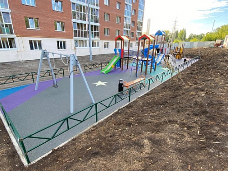 ДИО 13081 Детский игровой комплекс Опушка с металлическим скатом Н-1200