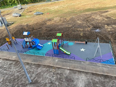 ДИО 13081 Детский игровой комплекс Опушка с металлическим скатом Н-1200