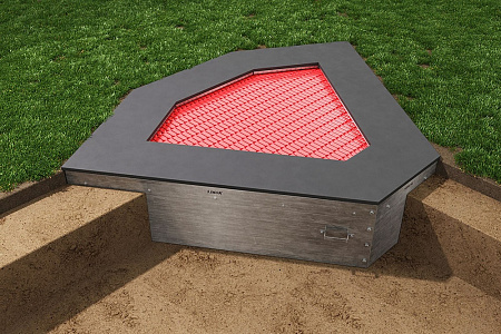 Встраиваемый батут Сектор 4S