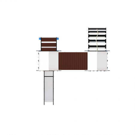 ДИО 03130 Детский игровой комплекс серии Домино Енот Н-1200