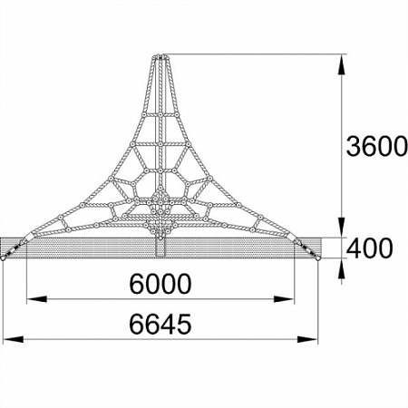 СДО 08040 Игровая сетка Паутинка