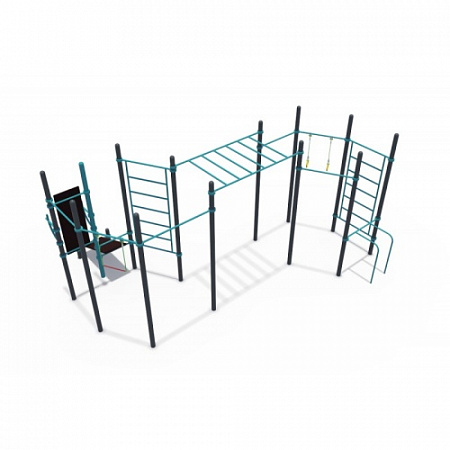 СОВ 01200 Воркаут (комплекс из рукохода, турников и шведских стенок ГТО 89 мм)