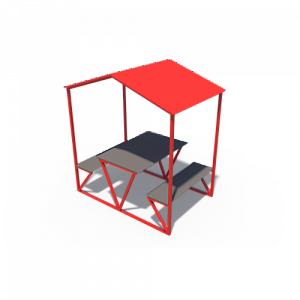 ДХО 05050 Столик взрослый с навесом Беседка