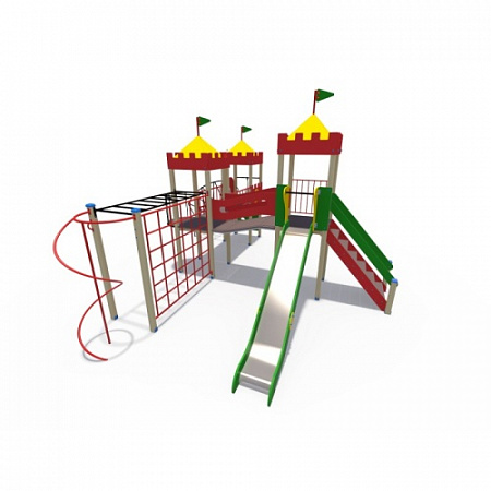 ДИО 02070 Детский игровой комплекс серии империя "Форт" Н-1200 и Н-1500