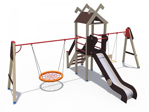 ДИО 06050 Игровой комплекс серии Лесная долина Н-1200 с качелями