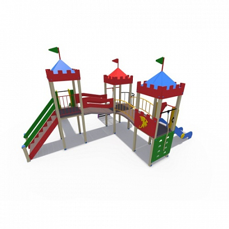 ДИО 02071 Детский игровой комплекс серии империя "Форт-2" Н-1200 и Н-1500