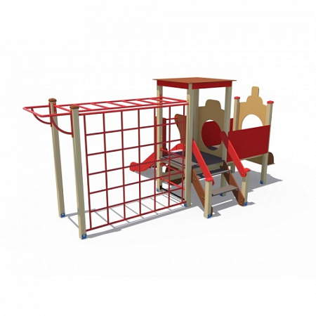 ДИФ 01291 Паровозик с рукоходом и горкой Н-750