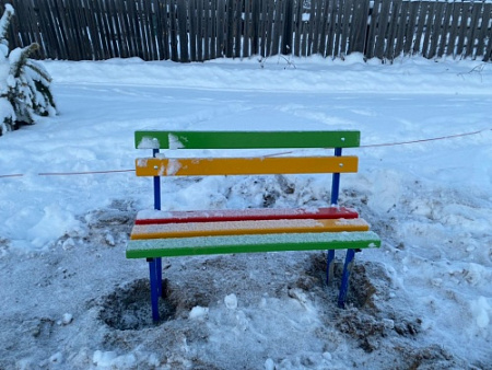 ДХО 06180 Скамья Светофор со спинкой