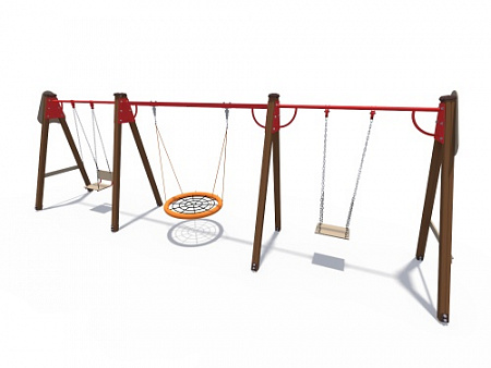 ИО 01240 Качели тройные Дружба