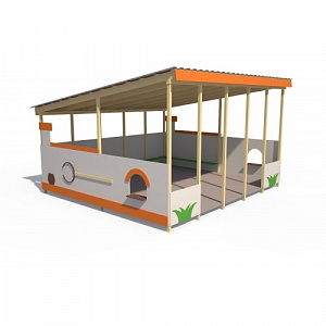 ТН 01120 Теневой навес Печка