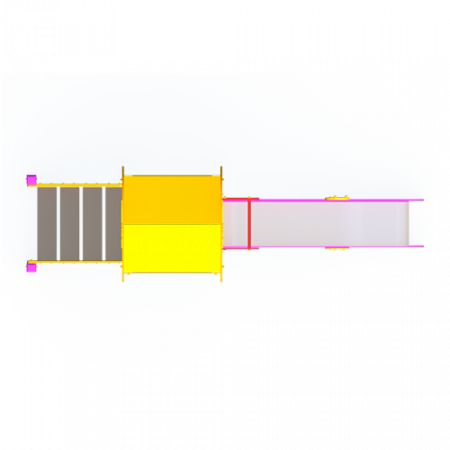 ДИО 03020 Детский игровой комплекс серии солнышко "Лето" (скат металлический) Н-1200