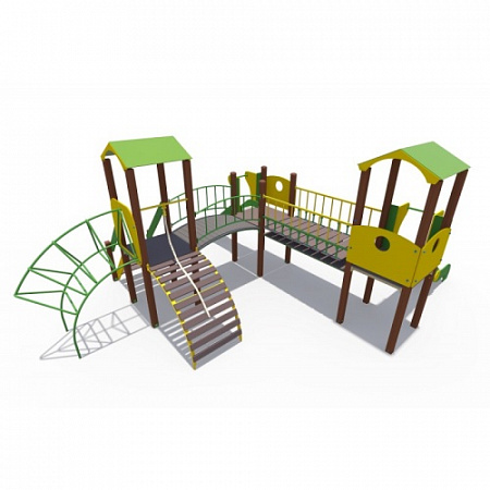 ДИО 04061 Детский игровой комплекс серии Браун Наш дворик Н-1200