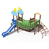 ДИО 04113 Игровой комплекс Весенница-2 с песочницей и металлическим скатом Н-1200
