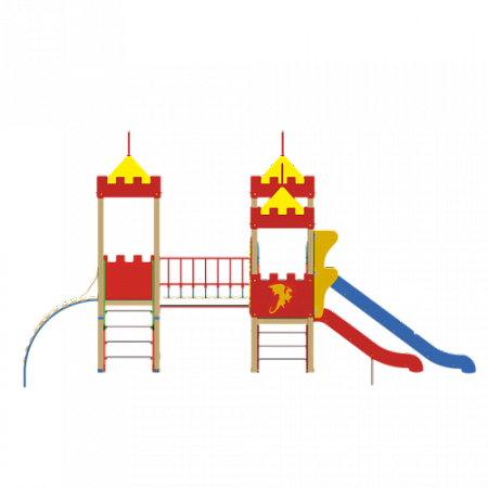 ДИО 02040 Детский игровой комплекс серии империя "Замок" Н-1500 и Н-900