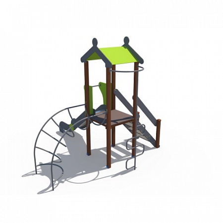 ДИО 04117 Детскй игровой комплекс с металлическим скатом Н-1200