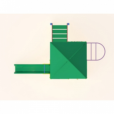 ДИО 02090 Детский игровой комплекс серии джунгли "Дом на дереве" Н-1200 (пластик. скат)