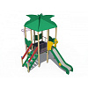 ДИО 02100 Детский игровой комплекс серии джунгли "Дом на дереве" Н-1200 (метал. скат)